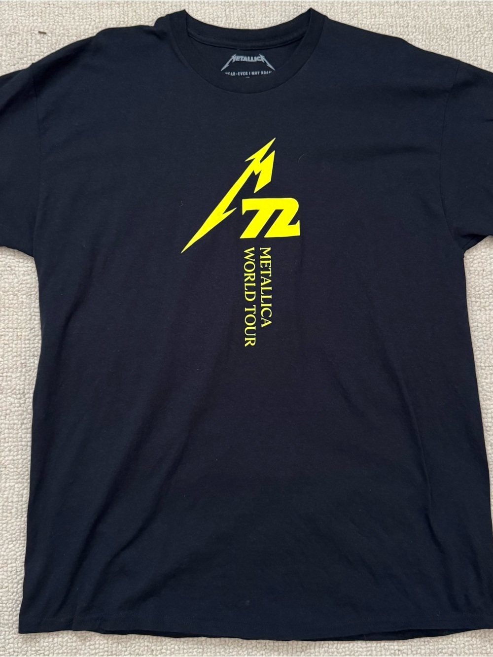 Metallic M72 World Tour Black Tee